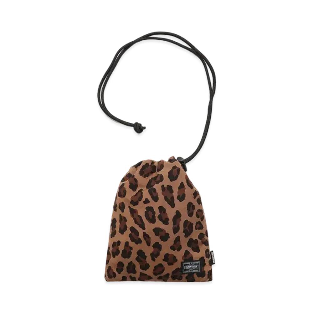 WACKO MARIA PORTER / LEOPARD SHOULDER POUCH "Brown"