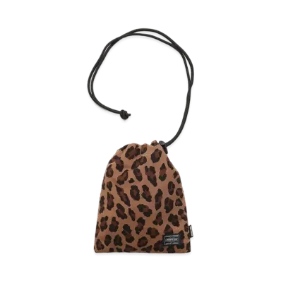 WACKO MARIA PORTER / LEOPARD SHOULDER POUCH "Brown"