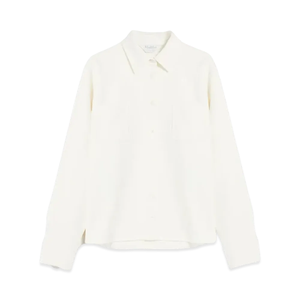 Max Mara Tirolo Wool Overshirt Jacket "White"