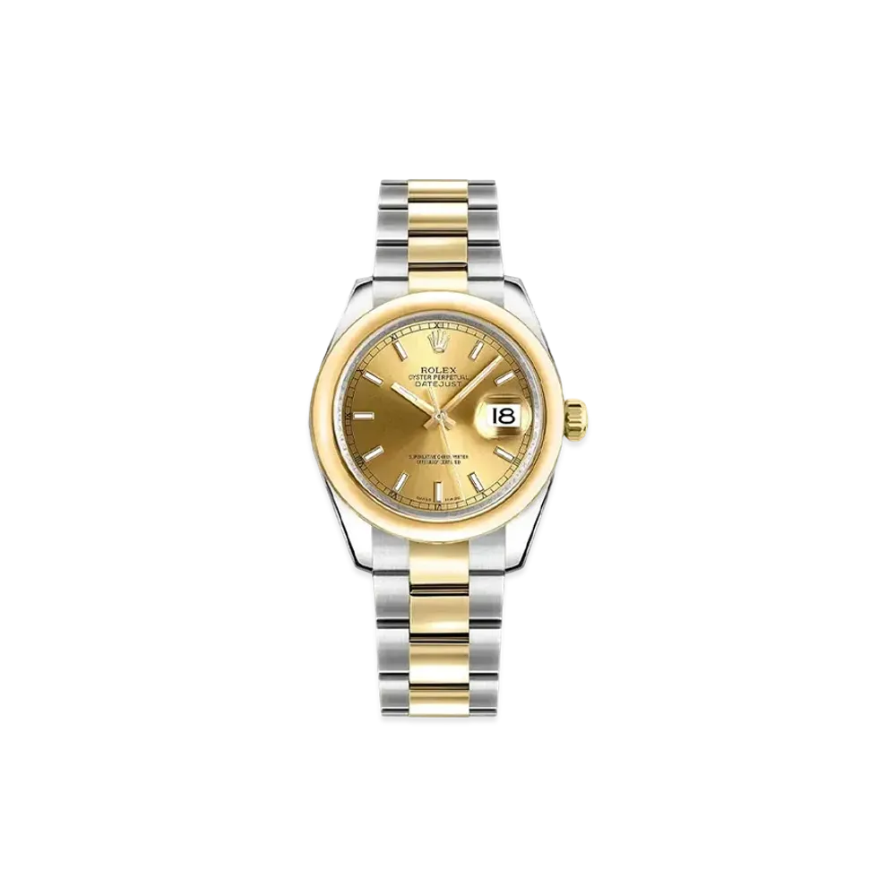 ROLEX Datejust "Champagne/Stainless Steel/Yellow Gold"