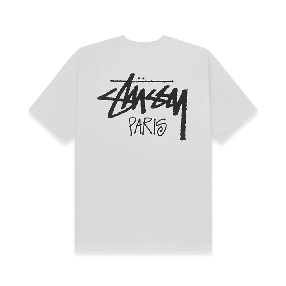 Stussy Stock Paris Tee "White"