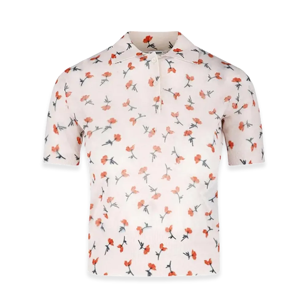 Jil Sander Women's Printed T-Shirt "Nude/Neutrals"