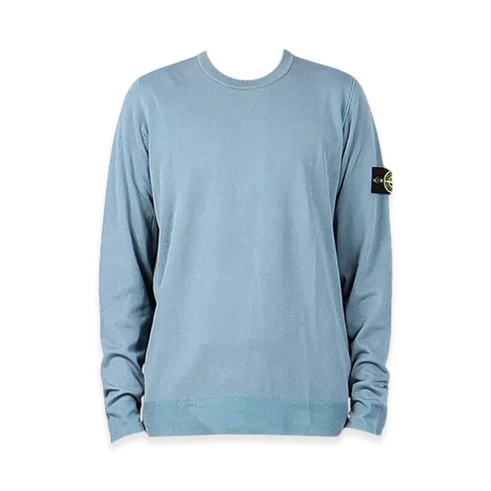 Stone Island 522B5 Reversible Knit Crewneck - 21SS "Mid Blue"