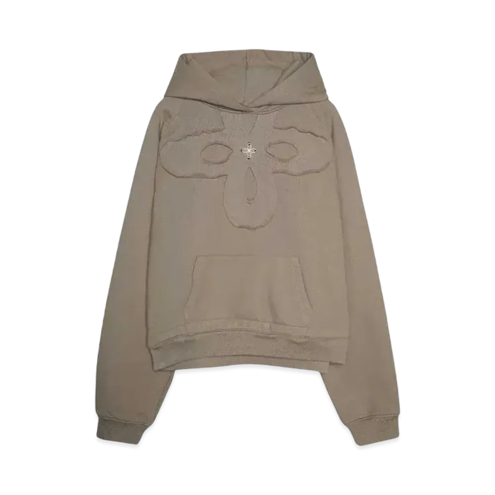 SURGERY clover logo patchs sweat hoodie "COCOA"