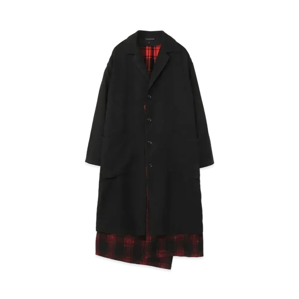 Yohji Yamamoto Y's LINEN WOOL LINER COAT "Red"