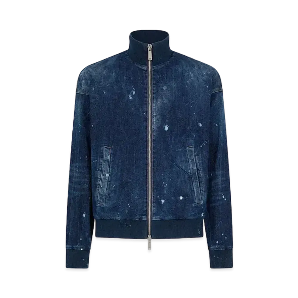Dsquared2 Cipro Fit Denim Bomber "Navy"