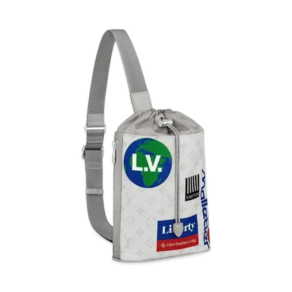 Louis Vuitton Logo Story Monogram Choke Sling Bag "Blanc"