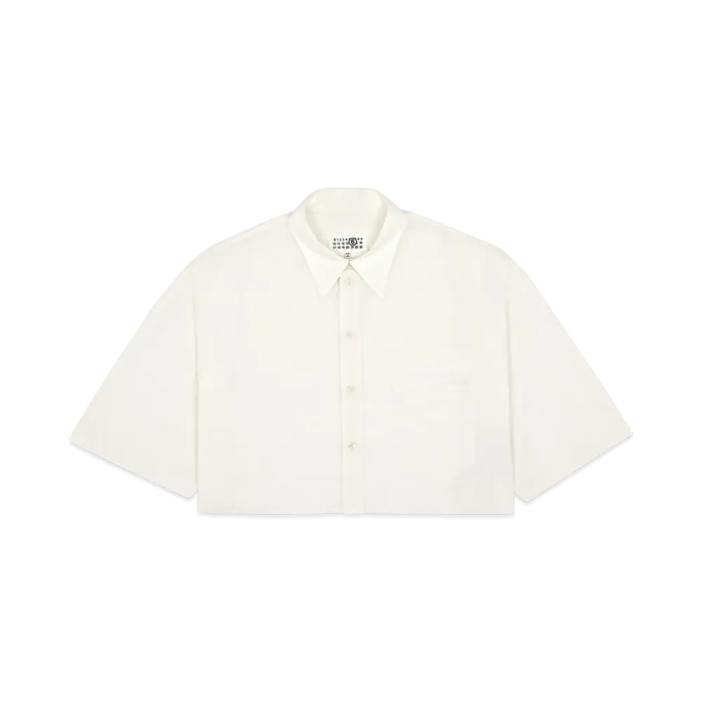 MM6 Maison Margiela Women's Exaggerated Sleeve Shirt "White"