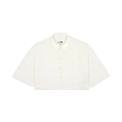 MM6 Maison Margiela Women's Exaggerated Sleeve Shirt "White"