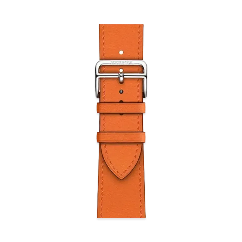 Hermes Apple Watch Band Single Tour 45mm "Orange"