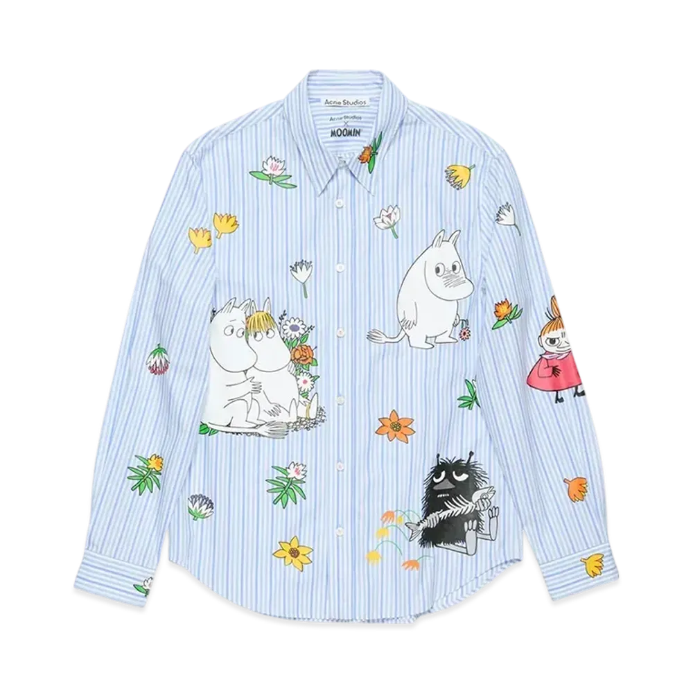 Acne Studios x Moomin Shirt "White/Blue"