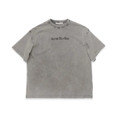 Acne Studios Blurred Logo T-Shirt Relaxed Unisex Fit "Faded Grey"