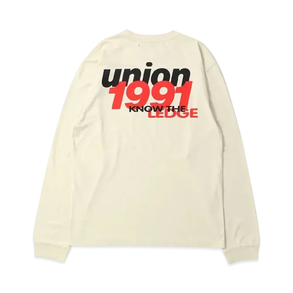 UNION Underground L/S Tee "Bone Pigment"