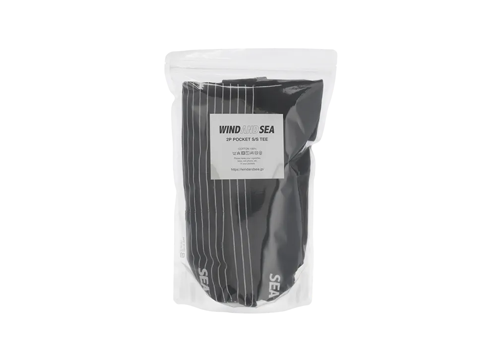 WIND AND SEA Sea Ess 2P Pocket S/S Tee "Black Blackborder"