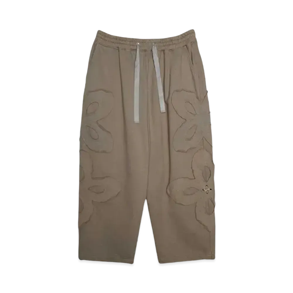 SURGERY clover logo patchs sweat pants "COCOA"