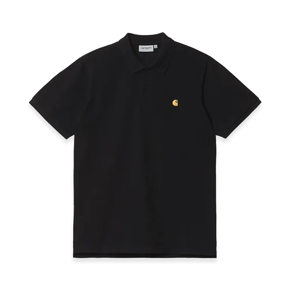 Carhartt WIP S/S Chase Pique Polo "Black/Gold"