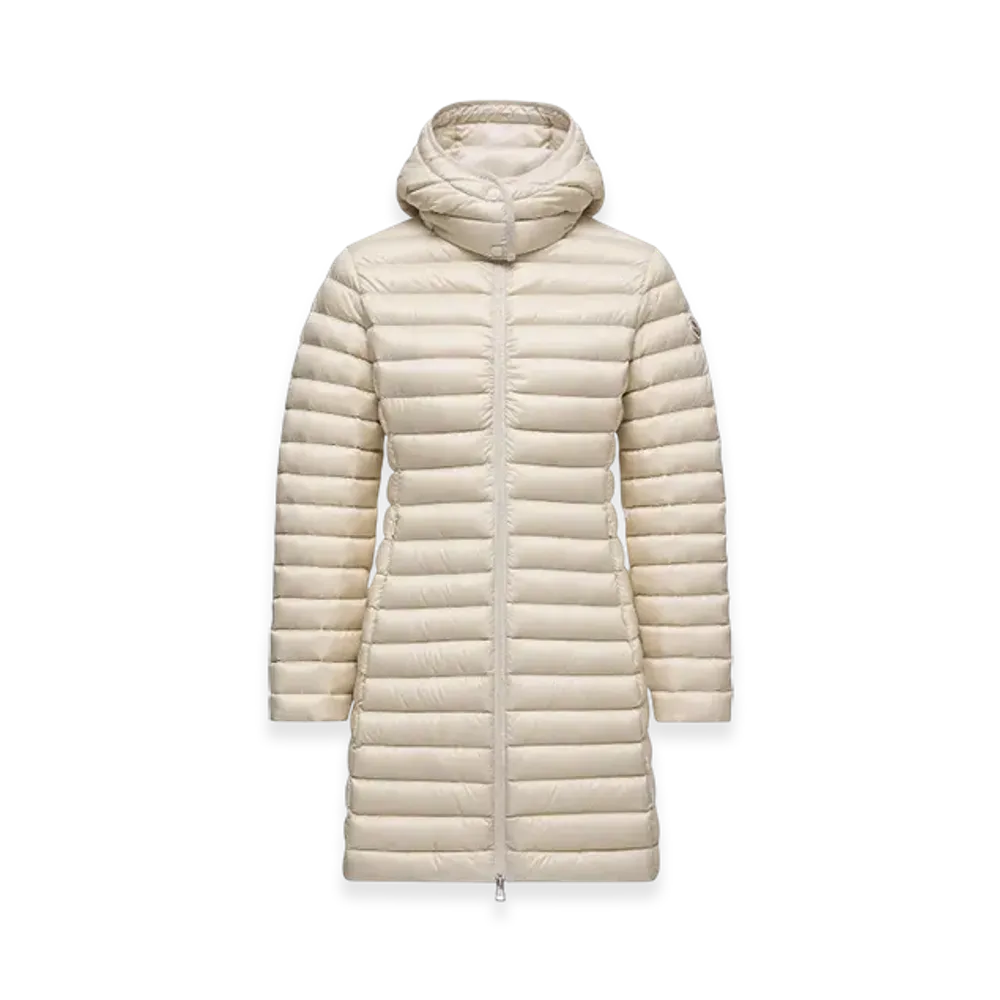 MONCLER Igelong Hooded Long Down Jacket "White"