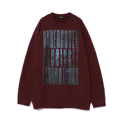 UNDERCOVER Cotton Sweatshirt Pullover "Bordeaux"