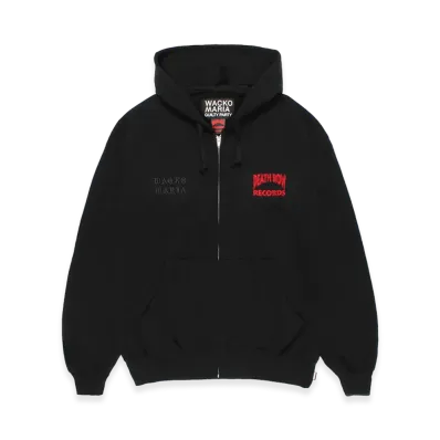 WACKO MARIA Death Row Records / Heavy Weight Zip Hooded Sweat Shirt "Black"