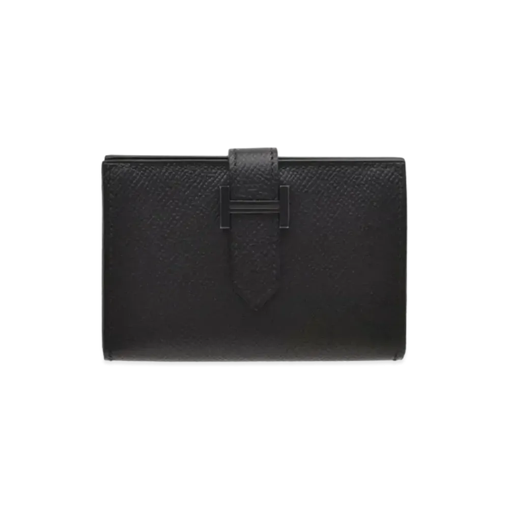 Hermes Bearn Card Case Veau Epsom "Monochrome So Black"