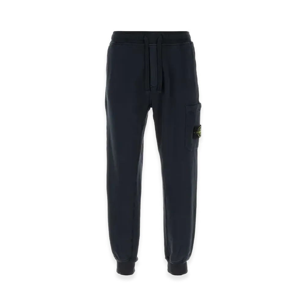 Stone Island Navy Blue Cotton Joggers "Blue"