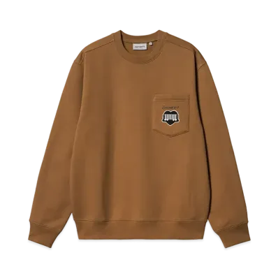 Carhartt WIP Heart Train Pocket Sweat "Hamilton Brown"