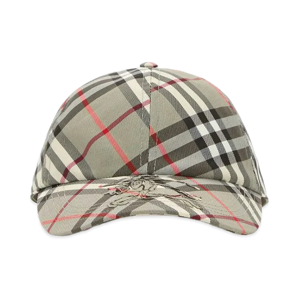 Burberry Embroidered Canvas Baseball Cap "Checked"