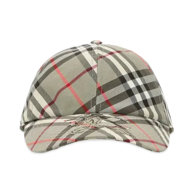 Burberry Embroidered Canvas Baseball Cap "Checked"