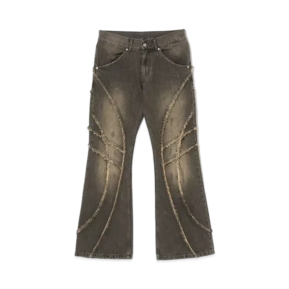 BEAMS FUTURE ARCHIVE Fringe Fade Denim "Fade Black"