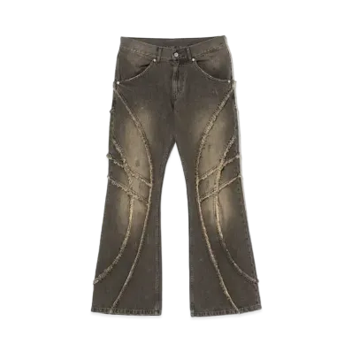 BEAMS FUTURE ARCHIVE Fringe Fade Denim "Fade Black"