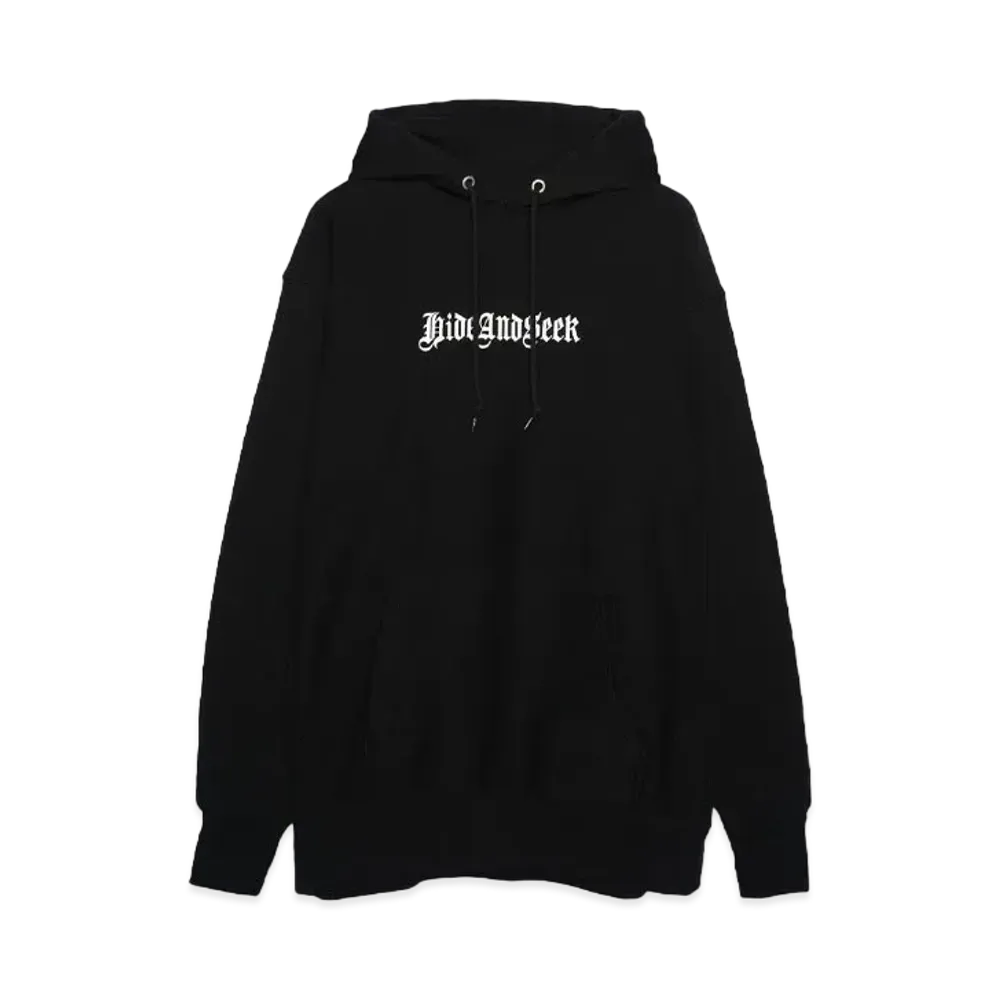 Hide and Seek Eagle Hooded Sweat Shirt "BLACK"