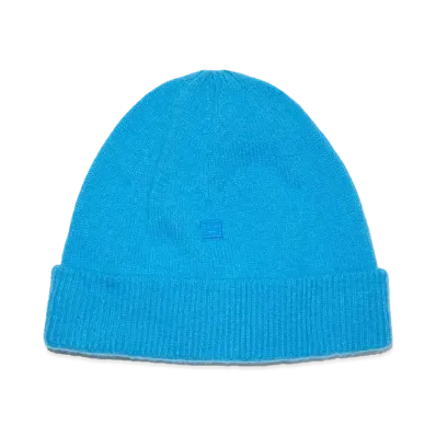 Acne Studios Micro Face Patch Beanie "Sapphire Blue"