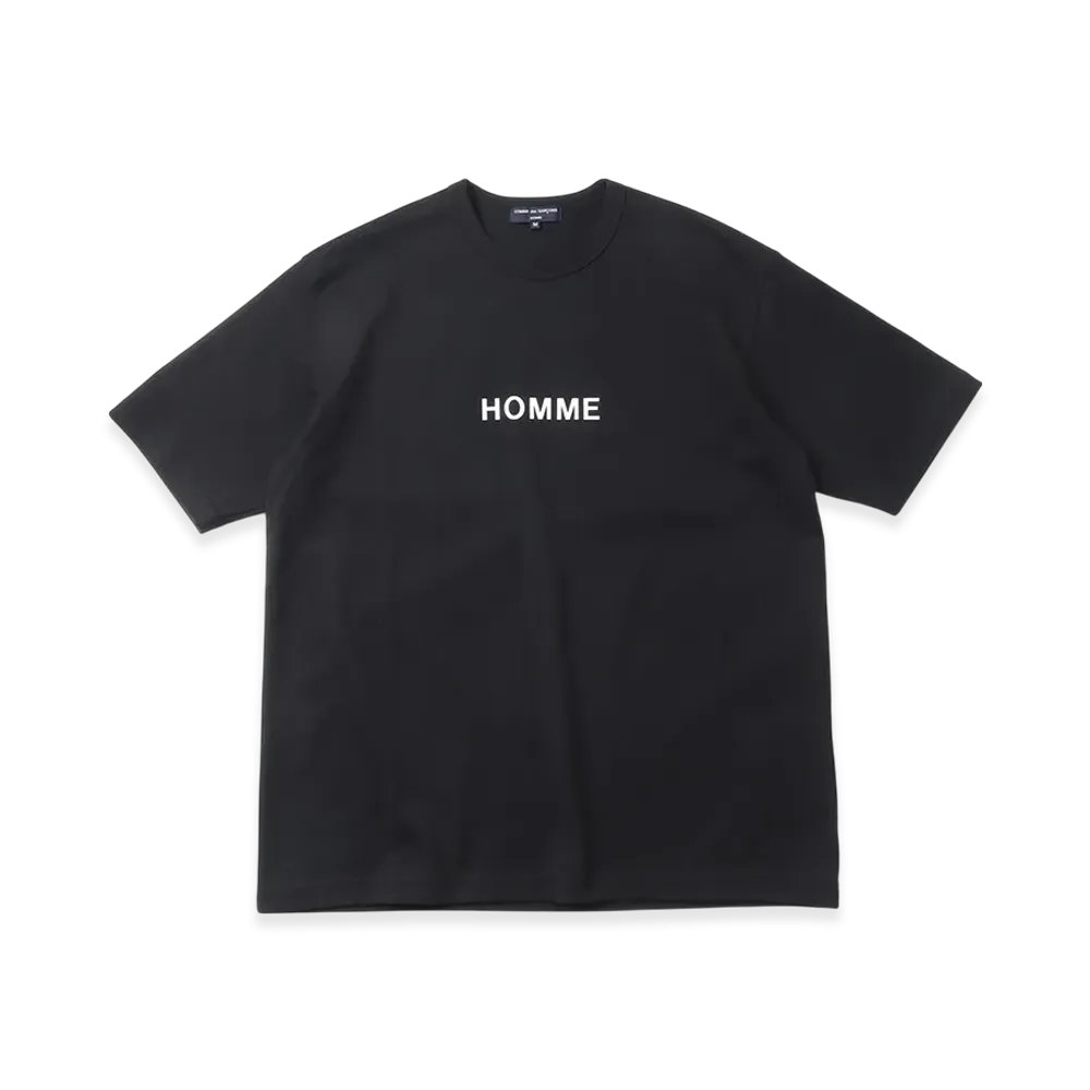 COMME des GARCONS HOMME Cotton Cotton Jersey Product Print T-shirt "Black"