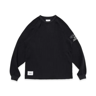 WTAPS Waffle / LS / Poly "Black"