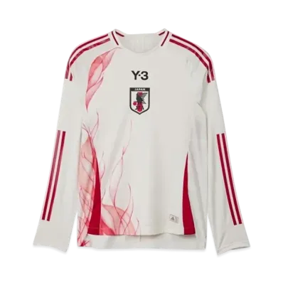 adidas Y-3 Japan National Soccer National Team 2024 Away Authentic Long Sleeve Uniform "Core White"