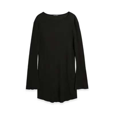 OUR LEGACY Women's Two Face Dress "Charred Shade Ripple Rib"