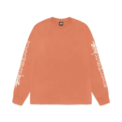 Stussy Superior Quality LS Tee Pigment Dyed "Rust"
