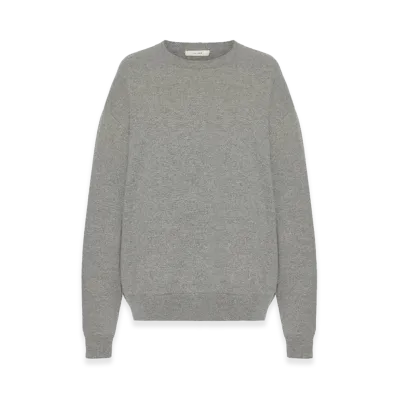 The Row Women's Leora Cashmere Tops "Grey Melange"