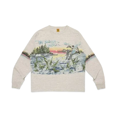 HUMAN MADE Graphic L/S T-Shirt "Gray"