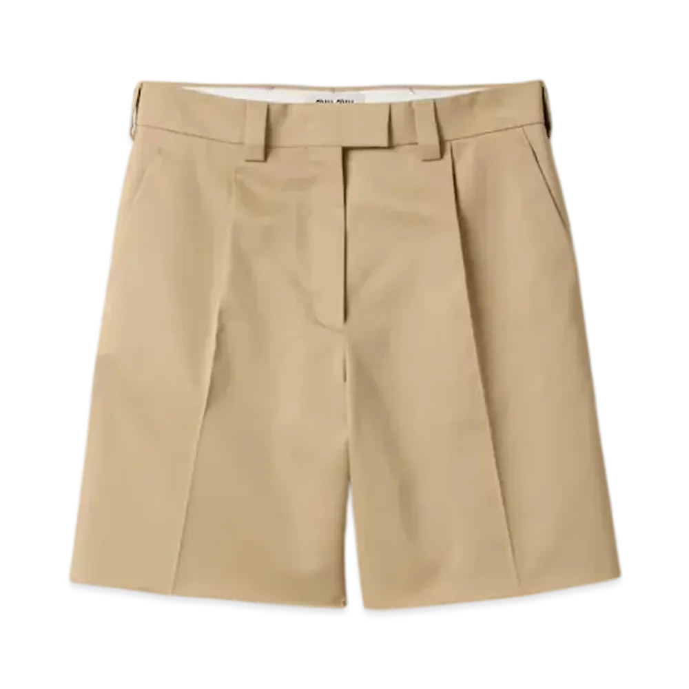 MIUMIU Women's Chino Bermudas "Beige"