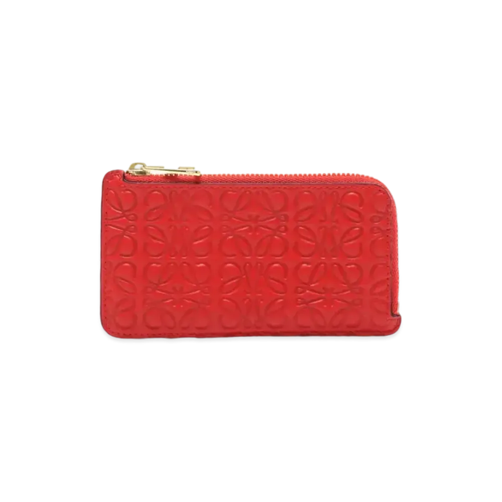 LOEWE Repeat Coin Card Holder "Red"