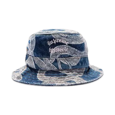 Supreme x HYSTERIC GLAMOUR Snake Denim Crusher "Blue"