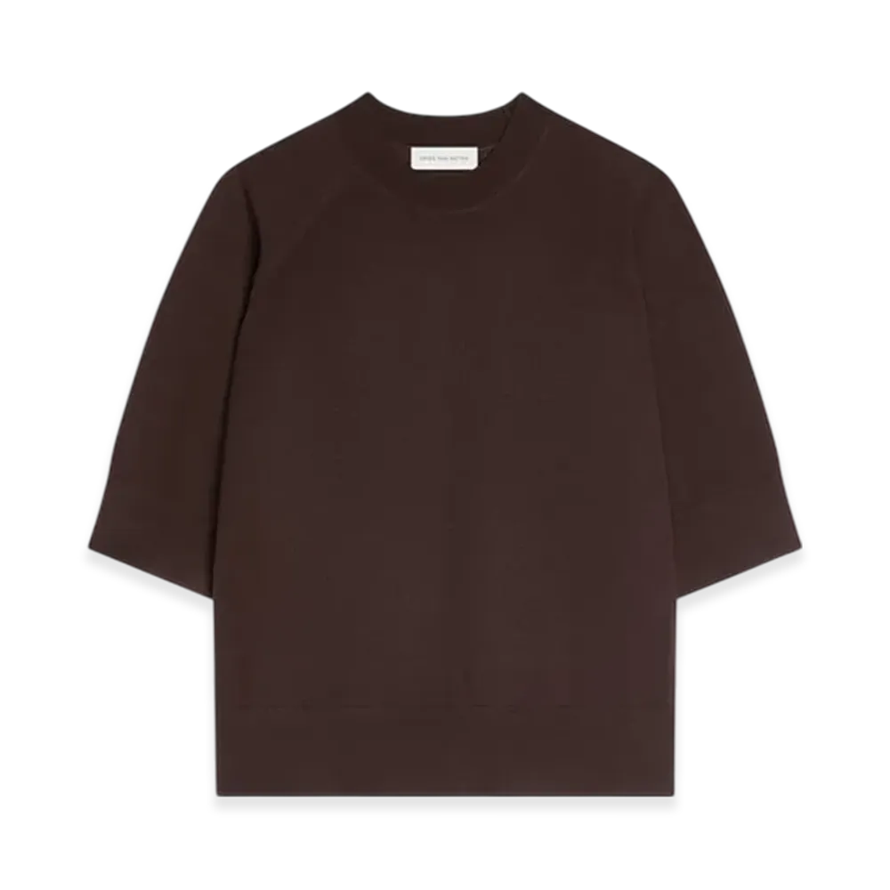 DRIES VAN NOTEN Women's Merino Sweater "Dark brown"