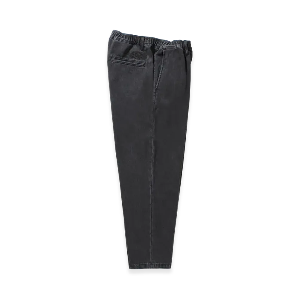 APHRODITEGANG Washed Denim Easy Trousers "Black/Black"