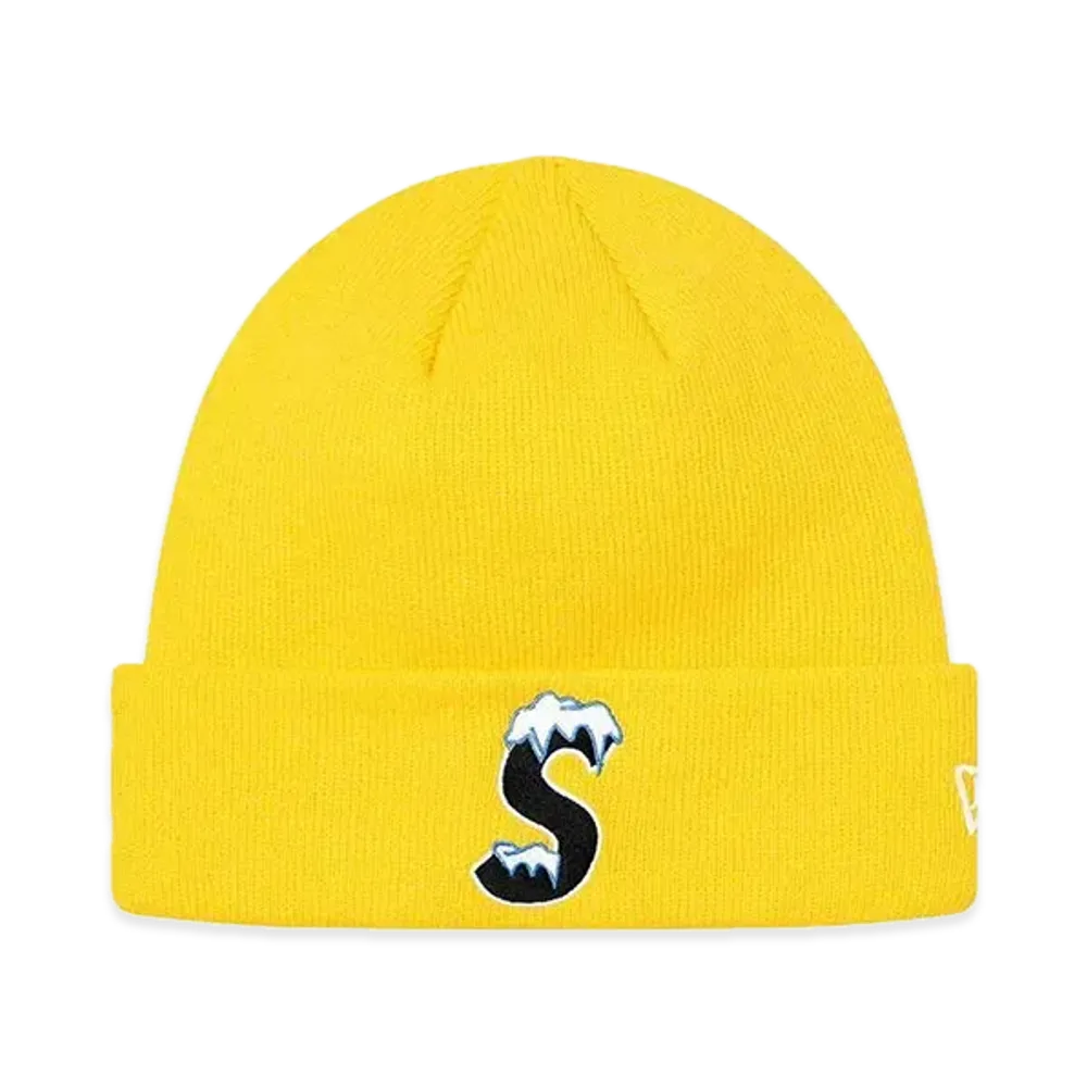 Supreme New Era S Logo Beanie "Yellow" (20FW)