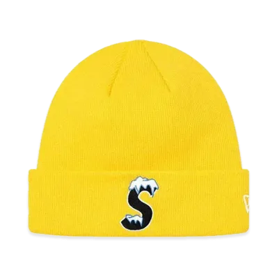 Supreme New Era S Logo Beanie "Yellow" (20FW)
