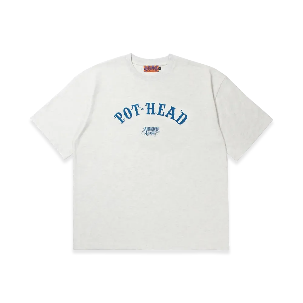 APHRODITEGANG Zig-Zag Pothead S/S Tee "Light Gray"