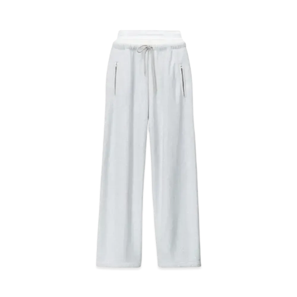 Alexander Wang Logo Stretch Sweat Pants "Light Heather Gray"