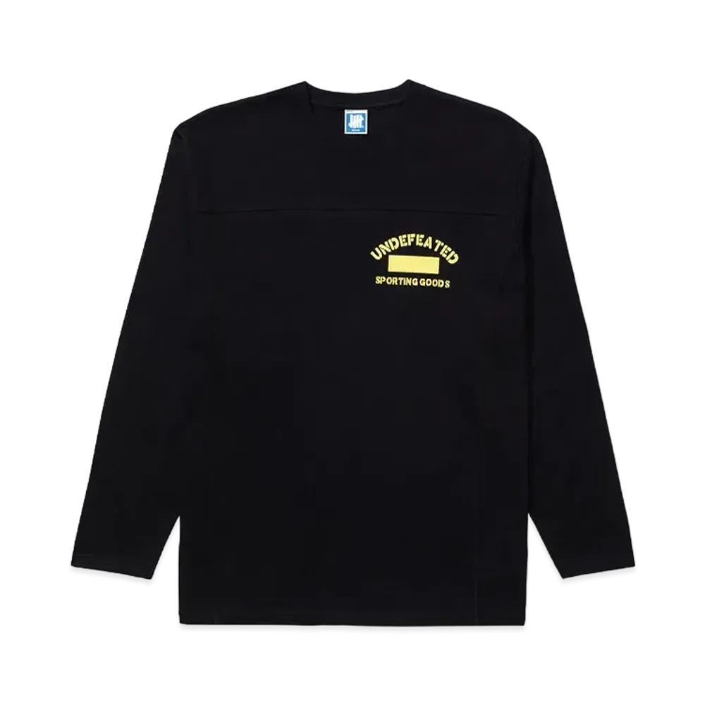 UNDEFEATED Stencil L/S Football Tee - 10093 "Black"