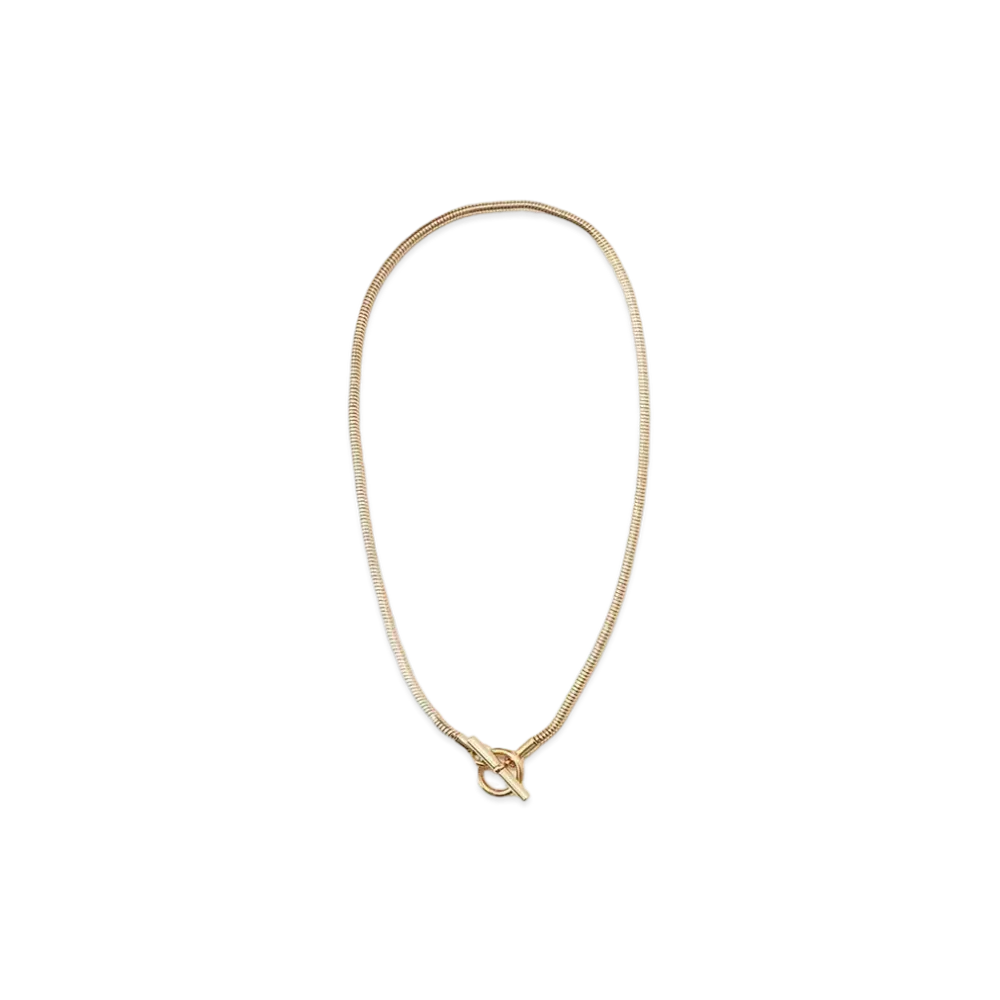 DIGAWEL 3mm Snake Chain Necklace43 "Gold"